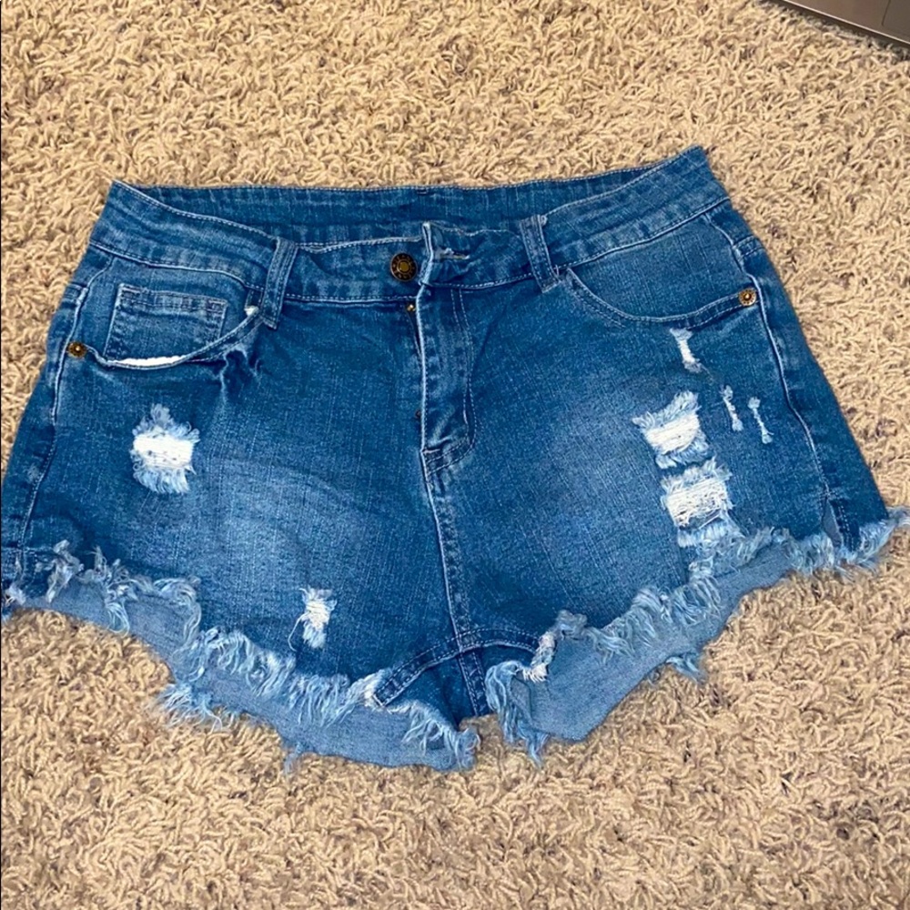 denim shorts